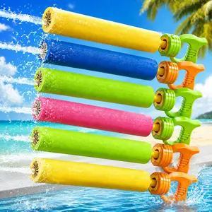 Kids 6 Pack Water Spray Toys Foam Pool Blasters for Summer Outdoor Fun, Pool, Beach, Backyard Party, Ages 3+