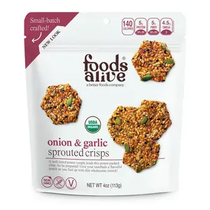 onion & garlic - organic sprouted crisps