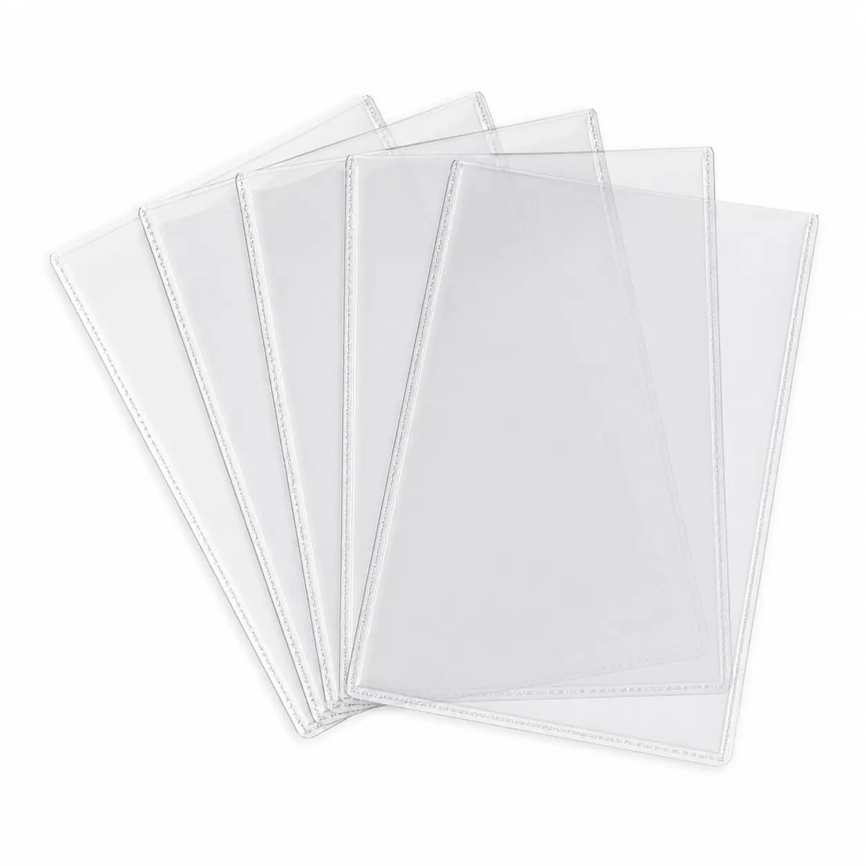 Metal ID Card Holder Sleeves, 5 or 10 Pack, Protective Badge Card Covers