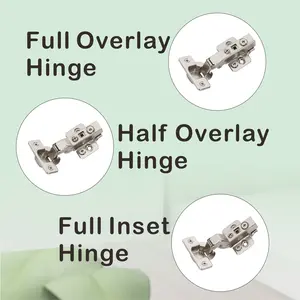 Dowell Soft-Close Adjustable Cabinet Hinge, Nickel Finish