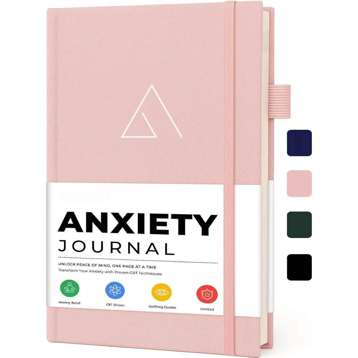 Guided  Journal for Women & Men  Cognitive Behavioral  (CBT) Journal with Repetitive Mindfulness Prompts,  Techniques, Overthinking & Brain Dump Journals for Mental  & Wellness