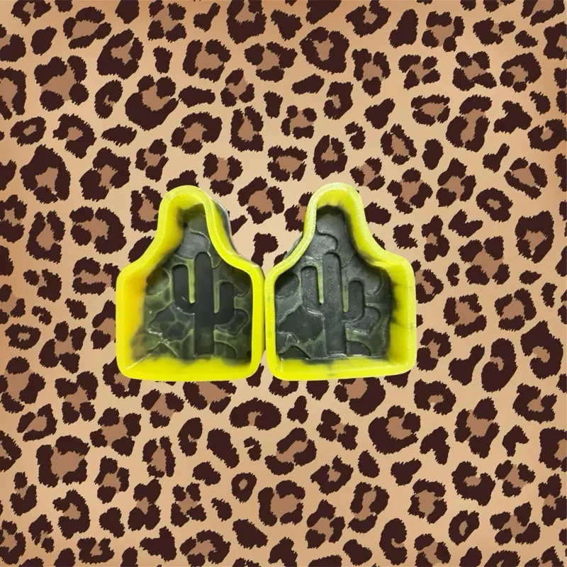 Cactus Cow Tag Vents Freshie Mold