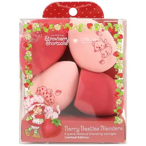 Strawberry Shortcake 4PC Printed Makeup Blenders Berry Besties Blenders 4 Piece Makeup Blending Sponges Limited Edition