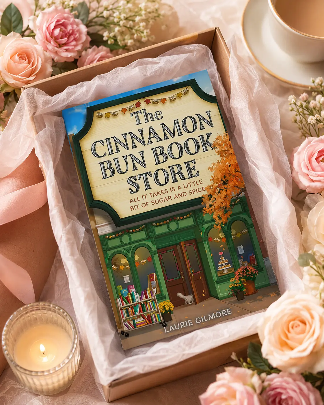 The Cinnamon Bun Book Store by Laurie Gilmore – Dream Harbor Book 2, Cozy Small-Town Romance, Bookstore Love Story, BookTok Favorite, book