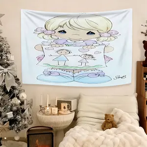 Precious Moments Element Tapestry, durable decorative tapestry, exquisite patterns, soft fabrics, perfect for the decoration of sofas or beds, cozy home decoration, home bedroom decor, bohemian home decoration