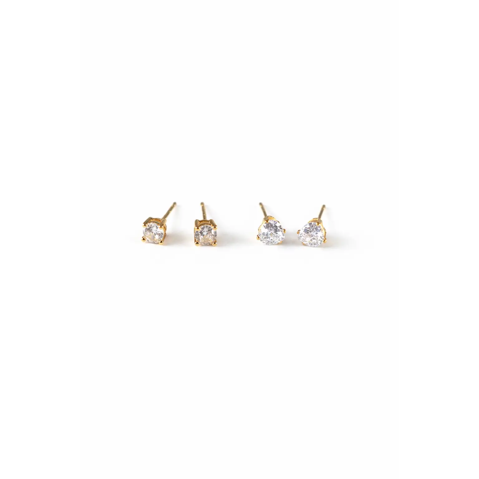 Coco Studs (Round and Heart Shape)