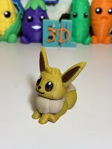 Faux Knit Eevee Figure