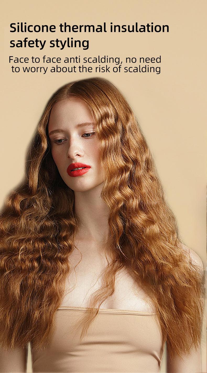 Beach Wave Curling Iron Fluffy Big Wave Ripples 32mm Splint No Damage Hair Lazy Perm Super Convenient Styling Tool