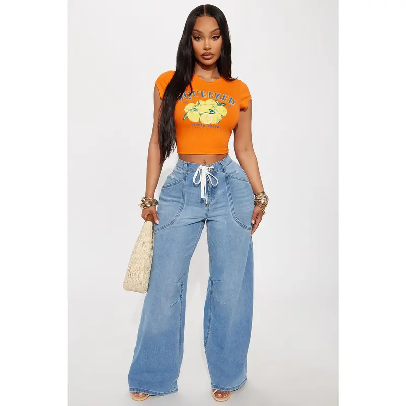 Jeans Skinny Femme Hype - Taille 3 Junior - Délavé/bleach Wash Usé - Occasion Très Bon état