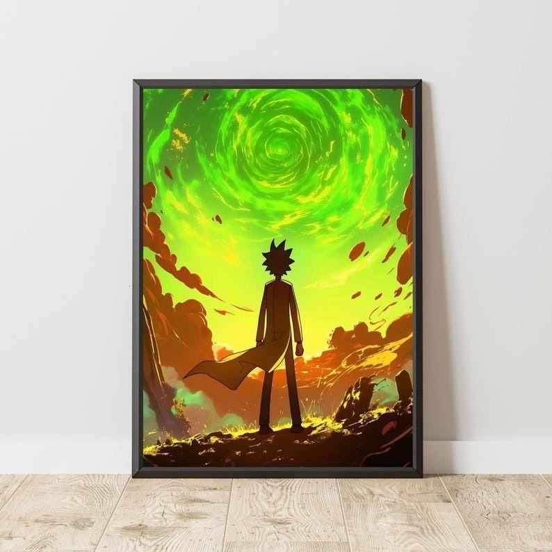 Rick And Morty Poster, Manga Poster, Rick And Morty Print