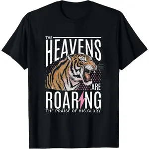 The Heavens Are Roaring Tshirt, Bible Verse Shirt, Religious Shirt, Christian Shirt, 80s Faith Shirt, 90s Aesthetic Clothing