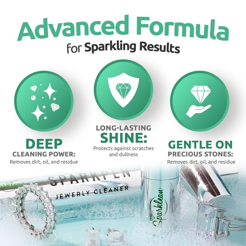 Portable Jewelry Cleaner Pen for Diamonds, Gold & Silver | Sparklean Sparkpen
