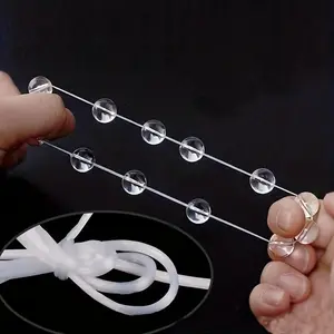 Roll Of Flexible Elastic Crystal Cord For Jewelry Making Beaded Bracelet Line Fishing Line Rope Adjustable Transparent Wire -Beading Cords & Threads