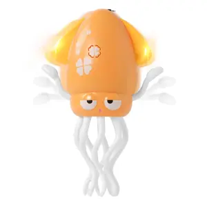 Dancing Squid Baby Toy, Infant Tummy Time Toys for 3-6 Months, Interactive Crawling Octopus with Music & Lights for 6-12, 12-18 Learning Walking Toy for Toddlers 1 Year Old Boys Girls Birthday Gifts