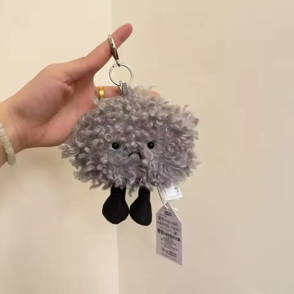 Jellycat-Style Storm Kawaii Plush Keychain Bag Charm, Cute Soft Stuffed Animal Keyring, Trendy Carry Accessory for Women, Christmas Gift for Friends Sister Daughter, Birthday