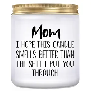 Lavender Scented Household Candle - 1 PC Durable Wax Home Decor, Thoughtful Gift for Mom from Daughter Son for Mothers Day or Birthday