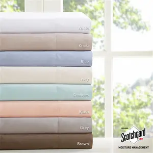 212 MAIN Microcell Sheet Set, 3M Microcell Fabric, Moisture-Wicking, Neutral Look, Ivory - Twin Size