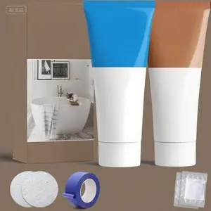White Bathtub Repair Kit for Chips, Cracks, and Scratches – Durable Patch Solution for Enamel, Fiberglass, Acrylic – Rust & Hole Repair for Sink, Shower, Toilet – Waterproof, Easy-to-Use, Long-Lasting Bathroom Surface Restoration installer tool set