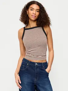Old Navy Women's Snug Apron-Neck Tank Top