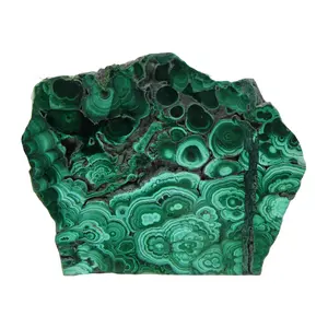 Natural Malachite Slab Slice Irregular Crystal Healing Stone Mineral Gemstone Rock Reiki Meditation