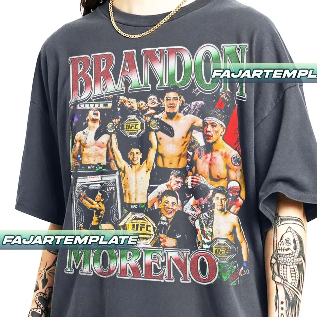 Brandon Moreno Mexican mixed martial artist Vintage T-Shirt , Gift For Woman and Man Unisex Softstyle T-Shirt