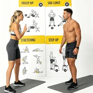 Fitness Made Simple: Bodyweight Exercise Cards For Beginners & Pros  ， deck of death fitness cards ，workout journal，workout cards，exercise cards