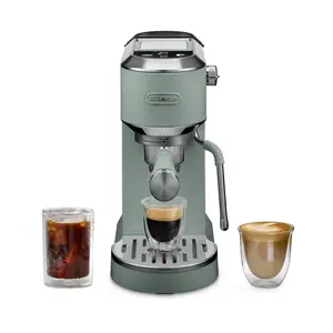 De’Longhi Dedica Duo Espresso Machine, Compact Size with Built in Frother for Latte Art, Brew Espresso, Cold Brew, Lattes & More