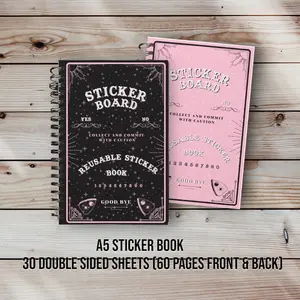 Sticker Board Ouija Theme Reusble Sticker Book book journal