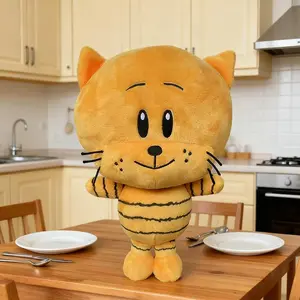 Cute Dog Man Plush Toys Yellow Lil Petey Cat Plush Soft Stuffed Cartoon   Animals Toys Gifts For Children Kids Xmas Birthday