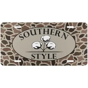 Vintage Camo Cotton Label Patch 3x2 inch – Old School Camouflage Sewing Tag for Clothing – Rustic Outdoor DIY Craft Accessory