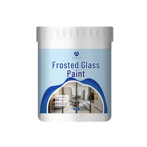 Glass Frosted Paint 500g, Water-Based, Provides Window Privacy & Sun Protection, UV Block, Ideal for Shower Partitions, Matte Finish for Glass, Includes Special Brush Gloves for Easy DIY, Durable, Long-Lasting, Perfect for Home & Office Privacy