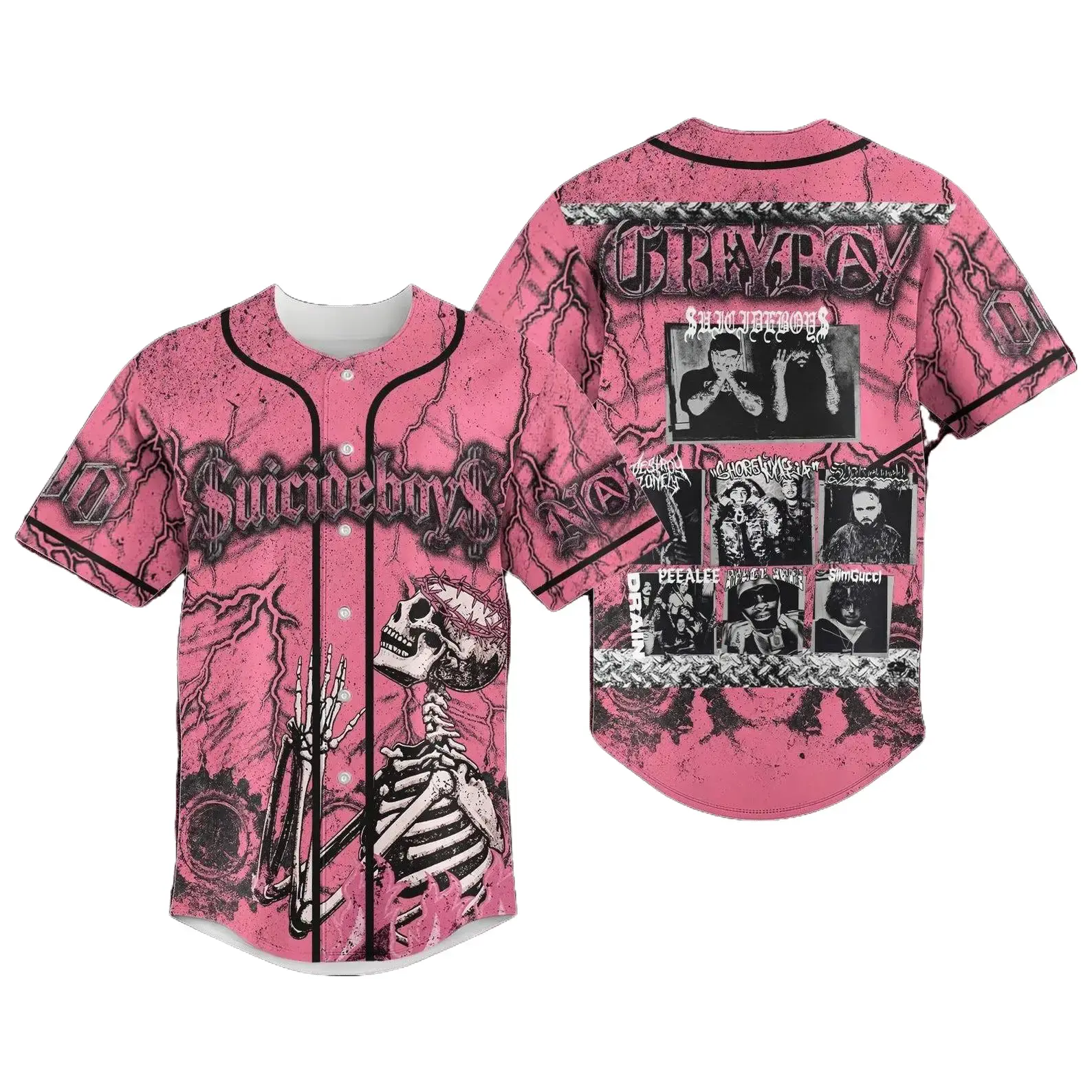 Personalized Greyday G59 2026 Baseball Jersey, Greyday Tour 2026 Jersey Shirt, Suicideboy Merch Shirt, Tour 2026 Shirt For Fan