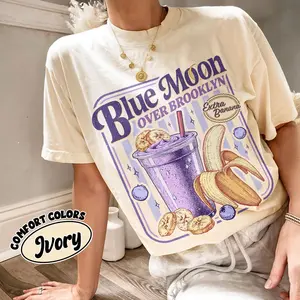 Blue Moon Over Brooklyn Shirt Comfort Colors Heated Rivalry Extra Banana Smoothie Tshirt Scott And Kip Movie Tee Romance Book Movie