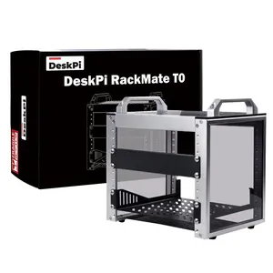52Pi DeskPi RackMate T0 Rackmount, 10 Inch 4U server cabinet for  network, audio, servers and video equipment