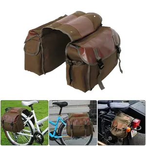 Motorcycle Large Capacity Saddle Bag, Waterproof Canvas Side Tool Box, Travel Riding Storage Pouch, Durable & Spacious Design