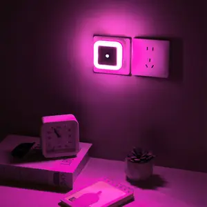 Dusk to Dawn Plug in Night Light Auto Induction Warm White Light for Families Kids Bedroom Bathroom Stairway Kitchen Compact Safe LED Night Lamp -YY0