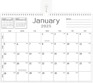 Wall Calendar, Calendar 2025-2026 from January 2025 to June 2026 18 Months Calendars 14.7 inch×11 inch Julian Dates for New Year and Christmas Gifts