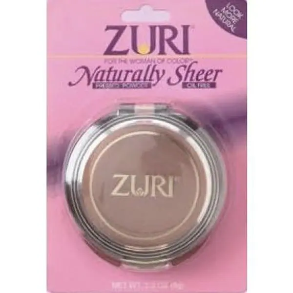 Zuri Naturally Sheer Pressed Powder Foundation Cosmetic, Lightweight Shine Control Makeup with Antioxidant, Iron Oxides, Titanium Dioxide for All Skin Types - Natural Brown, Jar, Silky Texture.mica: Adds A Light-Reflecting, Set Makeup, Oil Control, Textur
