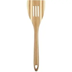 212 MAIN 12 in. Bamboo Slot Spatula - Durable Kitchen Tool, Easy-Clean Cooking Utensil, Slot-Shape Design for Everyday Use