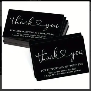 50 pcs Thank You for Your Order Cards Customer Appreciation Note Cards 3.5 x 2 Inch for Small Business Owners Stores Online Retailers