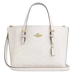 COACH Mollie Detachable Strap Tote Bag in White for Women
