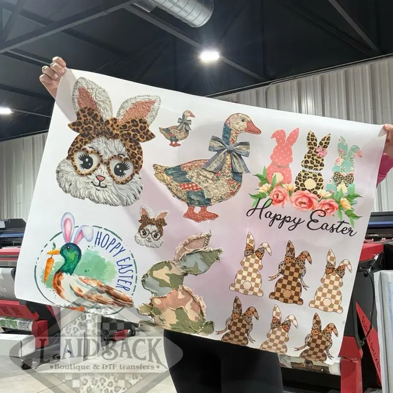Easter DTF PREMADE GANGSHEET 30"X24", DTF TRANSFERS, DTF GANGSHEET