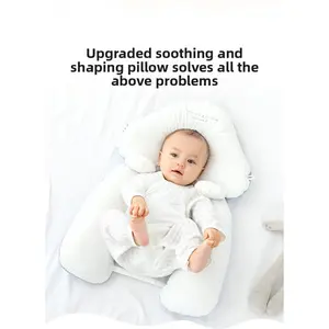Langkes Premium Baby Head Shaping Pillow for Newborns Breathable Anti Flat Head Support Infant Toddler Orthopedic Neck Correction Cuddle Comfort