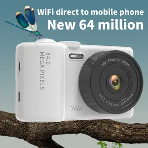 4K Digital Camera for Photography,  Foldable Screen Portable Vlogging Camera, Anti-Shake, 16X Digital Zoom, Ideal Gift for Girls, Boys Teenagers, and Beginners, Birthday Christmas Valentine's Day Gift