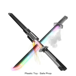 Light Up Sword Toy with Sound and Spray Effects Fun Gift for Kids