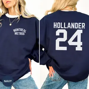 Montreal Metros Sweatshirt, Hollander 24 , Hockey Romance Fan Gift, Sports Romance Tee,  Shane Hollander