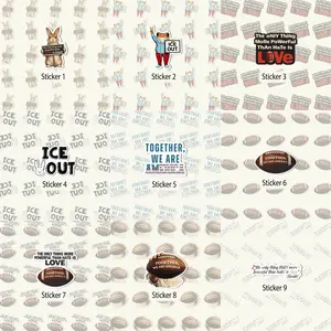 [DIE CUT STICKER] Benit0 Stickers, Bowww Game Day, Together We Are America Sticker