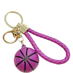 Creative New Basketball Keychain Soft Rubber Bag Pendant Cute Sport Charm For Boys & Best Gift