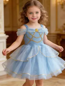 Princess Dress - Royal Blue Sparkle Tulle Ballet Tutu - Girls Birthday Party Outfit