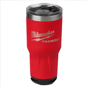 30oz Red Insulated Tumbler with Divider, Stainless Steel Travel Cup
